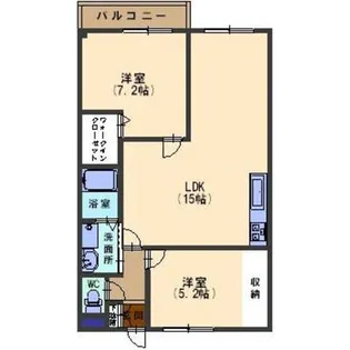 オクト北町【4階】の間取り