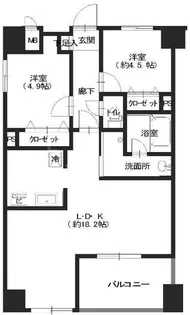 グラード舎人【6階】の間取り