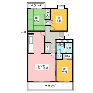 ICコート上社II【3階】の間取り