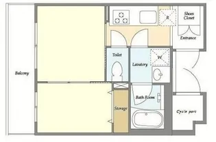 ドゥーエ大鳥居WEST【2階】の間取り