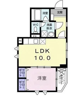 アドニスター・西大井【2階】の間取り