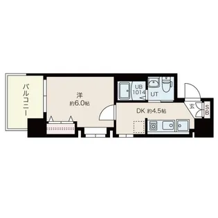 東小橋II番館【1階】の間取り