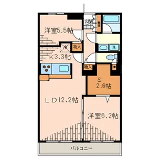 つつじヶ丘アイランドコート【1階】の間取り
