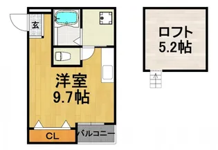 WIND BELL 高司【2階】の間取り