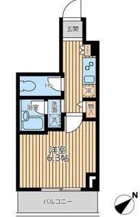エマーレ行徳【5階】の間取り