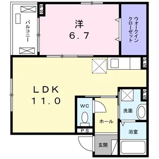 ロチェス ドール【2階】の間取り