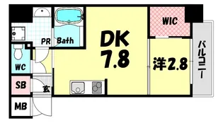 アドバンス三宮ラシュレ【4階】の間取り