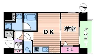 ソルテラス阿波座ウィズ【11階】の間取り