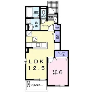 メゾン 栄 I【1階】の間取り