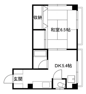 メゾンドカスターナ【2階】の間取り