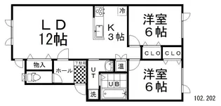urban port siroyama【1階】の間取り