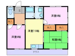 スティルヒル大仁【1階】の間取り