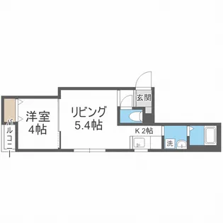 E-horizon北大前【4階】の間取り