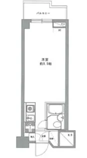 三越ゼームス坂マンション【4階】の間取り