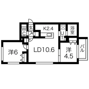 ブランシャール円山公園【4階】の間取り