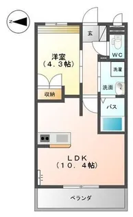 イーストヒルズ宿郷【1階】の間取り