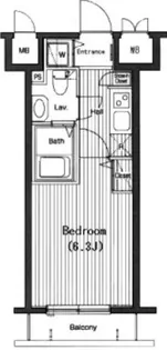 グランド・ガーラ高輪【11階】の間取り