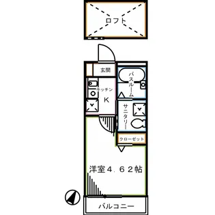 テニスヴィレッジII【1階】の間取り