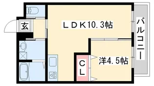 プレミール小野王子町【4階】の間取り