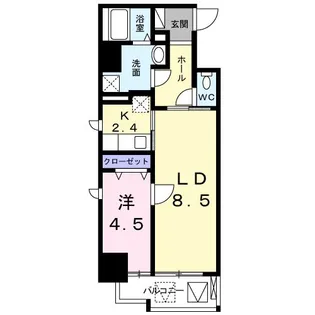 プラチナコートII【9階】の間取り