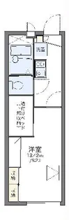 レオパレスマ シェリー【1階】の間取り