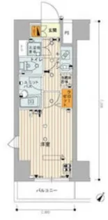 スカイコート北品川【9階】の間取り