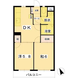 サニーロイヤル調布【2階】の間取り