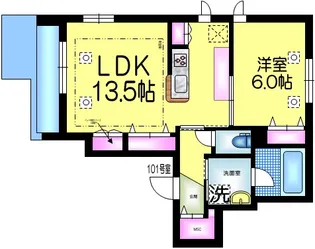 クレストK【1階】の間取り