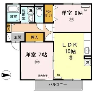 エーデルハイム C棟【2階】の間取り