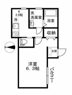 グリーンメゾン【1階】の間取り