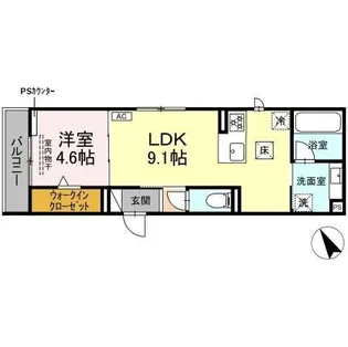 ワイズヴィラ岐南EAST【1階】の間取り