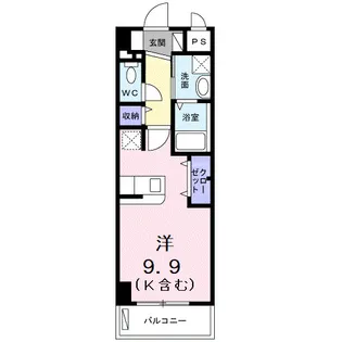 アンドーバーテラス銘苅【1階】の間取り