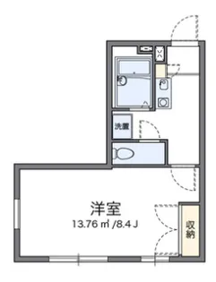 レオパレス美堀【1階】の間取り