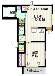 Placide K【1階】の間取り