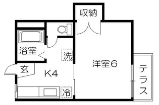 サンハイツ荻窪【1階】の間取り