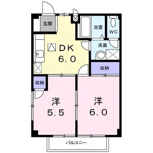 コスモス【1階】の間取り