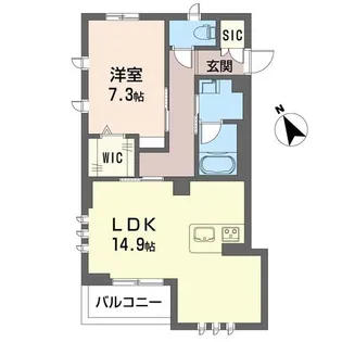 グランツルーエ港北【SHM】【3階】の間取り