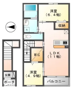 イト早野パレス【2階】の間取り