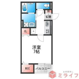 ヴェルメゾン加美東【2階】の間取り