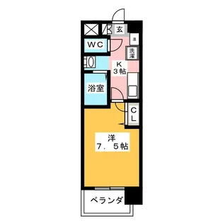 グランカーサ千代田【13階】の間取り