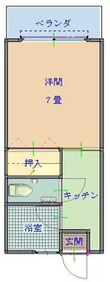 トーマス宇茂佐【5階】の間取り