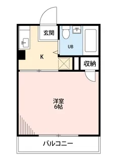 シティハイムチトセコーポ【2階】の間取り