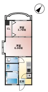 プレジールミニヨン【2階】の間取り