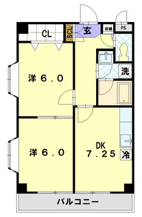 パルコート【3階】の間取り