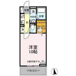 ハイツ西花輪【2階】の間取り