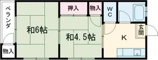 高橋ハイツ【1階】の間取り