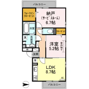 ブランハイム【2階】の間取り