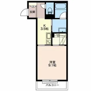 ロータスプランシェ向山【1階】の間取り