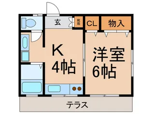 第2フラット【1階】の間取り