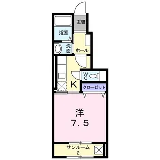 エグゼルティ NAN【1階】の間取り